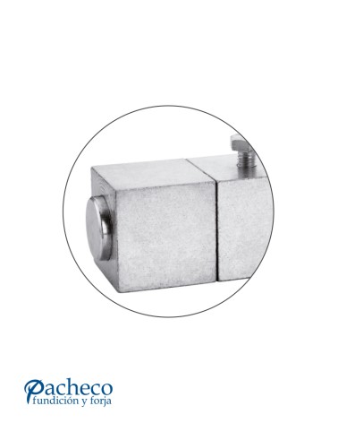 Bisagra con ángulo superior para puerta elevable